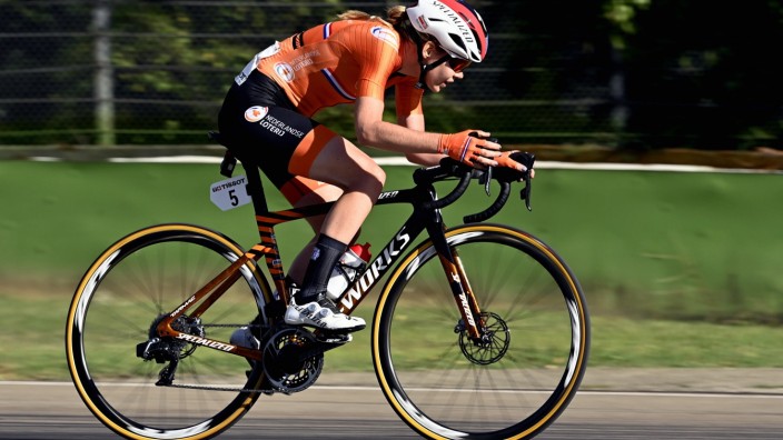 Dutch Anna van der Breggen pictured in action during the women elite road race (143km) at the UCI Road World Cycling Ch