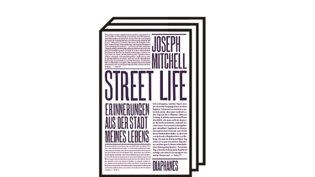 Letzte Texte von Joseph Mitchell: Joseph Mitchell: Street Life. Erinnerungen aus der Stadt meines Lebens. Aus dem Englischen von Sabine Schulz. Diaphanes, Zürich, 2021. 104 Seiten, 15 Euro.