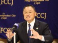 June 28, 2021, Tokyo, Japan - Japanese Olympic Committee (JOC) president Yasuhiro Yamashita speaks at the Foreign Corres