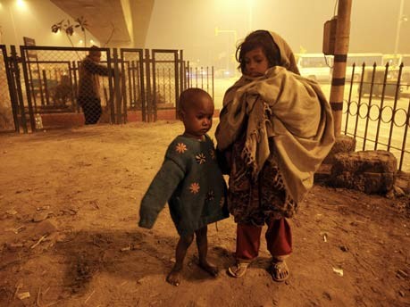 Obdachlose Kinder in Neu-Delhi;Reuters