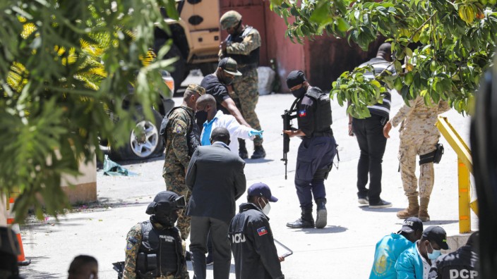 Haiti: Tatort Präsidentenpalast: In Haitis Hauptstadt Port-au-Prince untersuchen Ermittler den mörderischen Überfall auf Staatschef Jovenel Moïse.