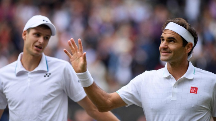 Wimbledon 2021: Roger Federer nach dem Spiel gegen Hubert Hurkacz