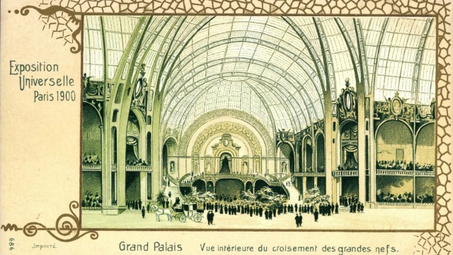 Paris, Weltausstellung 1900, Grand Palais, Vue intérieure du croisement