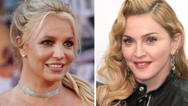 Sängerinnen Britney Spears und Madonna