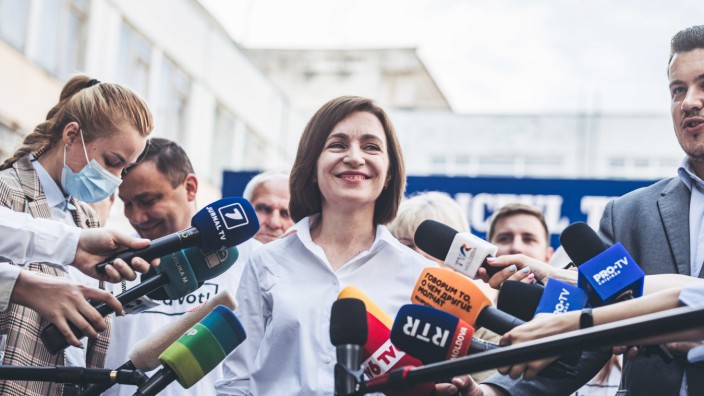 Republik Moldau: Maia Sandu, Präsidentin von Moldau, hoffte, dass ihre Wahl 2021 die "Herrschaft der Diebe über Moldau" beenden würde.
