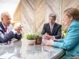 Kanzlerin Angela Merkel mit US-Präsident Joe Biden und Berater Jan Hecker