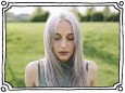 Young woman with pink grey hair on a meadow model released Symbolfoto PUBLICATIONxINxGERxSUIxAUTxHUN