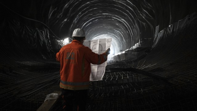 Kramertunnel bei Garmisch-Partenkirchen: Der Bau des Tunnels folgt nach ganz klaren Konstruktionsplänen.