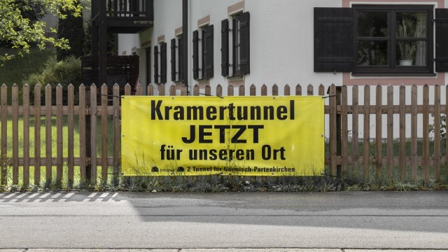 Kramertunnel bei Garmisch-Partenkirchen: Der Kramertunnel ist ein Teil der im Bau befindlichen westlichen Ortsumfahrung von Garmisch.