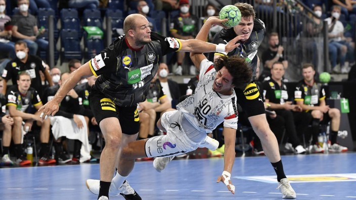11.07.2021 - Handball - Drei Nationen Turnier - Länderspiel - Deutschland / Germany vs Ägypten Egypt - / - Ali Zein (90