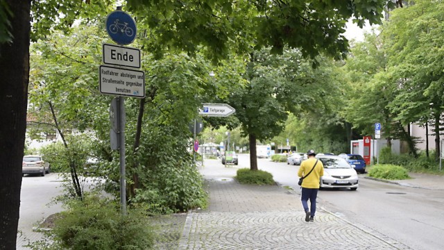 Verkehrskonzept: Einer von zwei "neuralgischen Punkten" in der Gemeinde: das Ende des Radwegs am Köglweg.