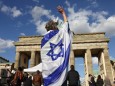 People demonstrate in solidarity with Israel and against antisemitism, in Berlin