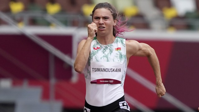 Belarus bei den Olympischen Spielen: Sollte im Sommer bei den Olympischen Spielen in Tokio von den eigenen Leuten zur Heimkehr gezwungen werden: Sprinterin Kristina Timanowskaja.
