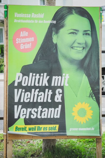 MÜNCHEN: Wahlplakat von GRÜNE