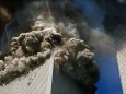 September 11 2001 New York New York U S The south tower of the World Trade Center left beg