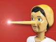 Wooden Pinocchio doll with long nose (gigra)