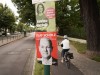 Wahlplakate von Baerbock und Scholz in Potsdam