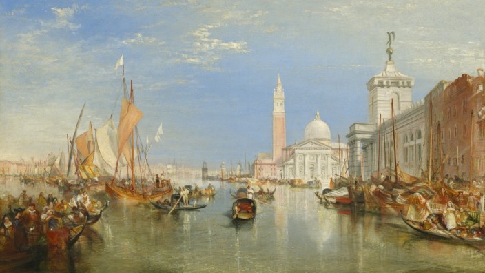 Venedig: Fast schon übernatürlich: So malte der britische Künstler William Turner Venedig 1834 ("Venice: The Dogana and San Giorgio Maggiore").