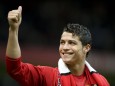 Cristiano Ronaldo (Manchester United) - Schlußjubel - PUBLICATIONxNOTxINxUK