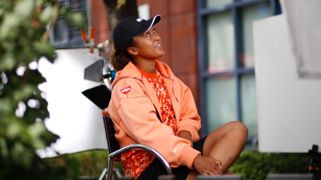 Naomi Osaka bei den US Open: Gut gelaunt im Billie-Jean-King-Center in Queens: Naomi Osaka.