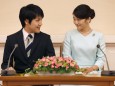 Japanische Prinzessin Mako und Verlobter Kei Komuro