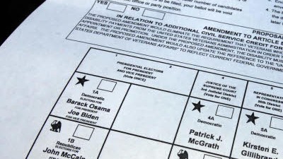 Falscher Wahlzettel: Der fehlerhafte Wahlzettel im Bezirks Rensselaer wurde an 300 Wähler verschickt.