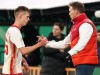 Auswechslung - Dani Olmo (RB Leipzig,25) mit Trainer Julian Nagelsmann (RB Leipzig) - 1 DFB Pokal Viertelfinale Fussball; x