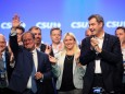CDU candidate for chancellor Laschet attends CSU party meeting in Nuremberg