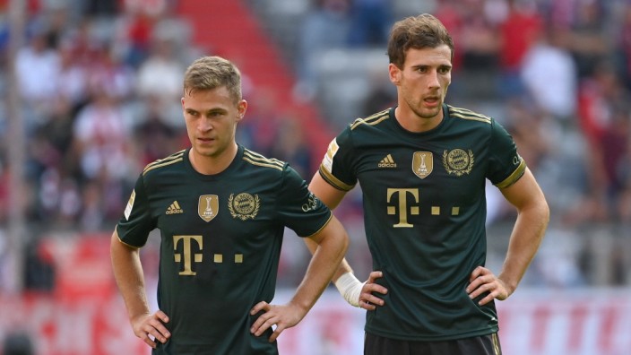 FC Bayern: Starkes Duo im Zentrum: Joshua Kimmich (links) und Leon Goretzka fielen abwechselnd aus - was Corentin Tolisso genutzt hat, um auf markanteste Qualitäten in seinem Spiel hinzuweisen.
