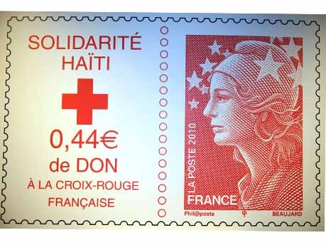 Französische Post bringt Sondermarke für Erdbebenopfer heraus;AFP