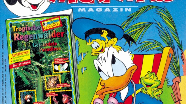 Micky Maus: Das Micky-Maus-Heft vom 12. August 1993, mit dem Linda Zervakis Armin Laschet in Sachen Klimaschutz aus der Reserve lockte.