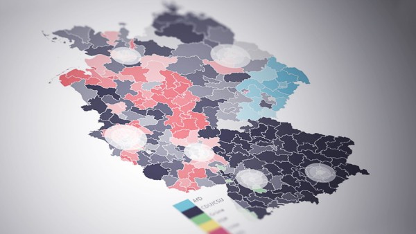 Bundestagswahl 2021: Die Wahlkreise auf einer Deutschland-Karte