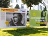 DEU, Deutschland, Nordrhein-Westfalen, Münster, 31.08.2021: Bundestagswahlkampf 2021 / Wahlplakate / Bündnis 90/Die Grü