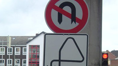Umfrage zu Verkehrszeichen: Aus dem deutschen Schilderwald: Nicht immer sind die Anweisungen eindeutig.