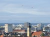 Ballons simulieren Hochhäuser in München