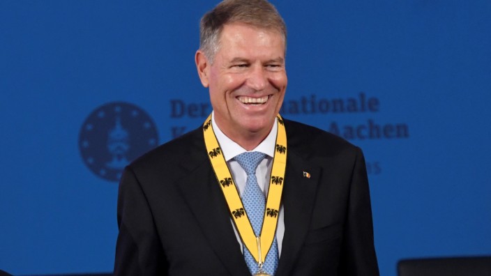 Rumänien Iohannis Karlspreis Aachen