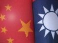 Taiwan and China flags portions of the flags of Taiwan and China PUBLICATIONxINxGERxSUIxAUTxONLY Copyright: xnebarix 114