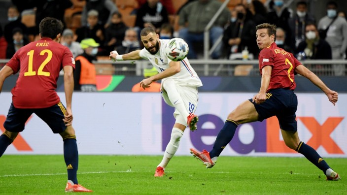 Nations League: Karim Benzema im Finale Spanien gegen Frankreich