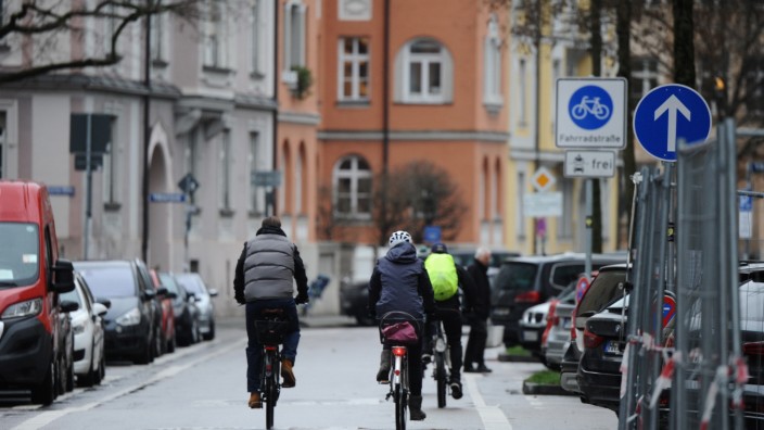 Fahrradstraße in München, 2020