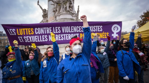 PARIS - RALLY AGAINST VIOLENCE AGAINST WOMEN On the occasion of the International Day for the Elimination of Violence a