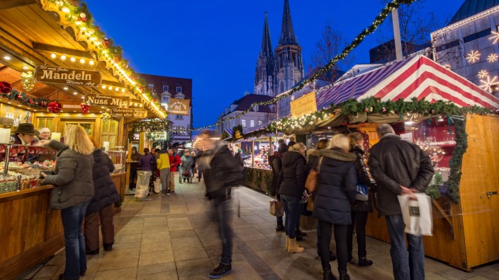 Gema-Gebühren: Christkindlmarkt in Regensburg. Dort verzichten die Veranstalter auf gebührenpflichtige Musik.