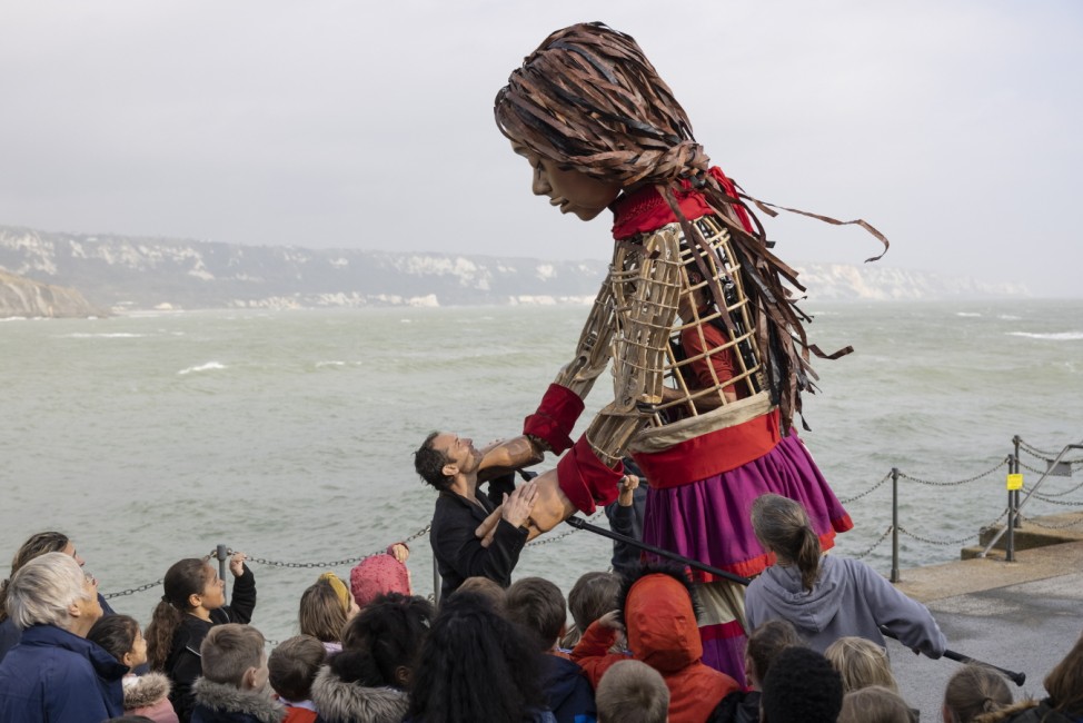 'Little Amal', Migrant Puppet Traversing Europe, Arrives In England