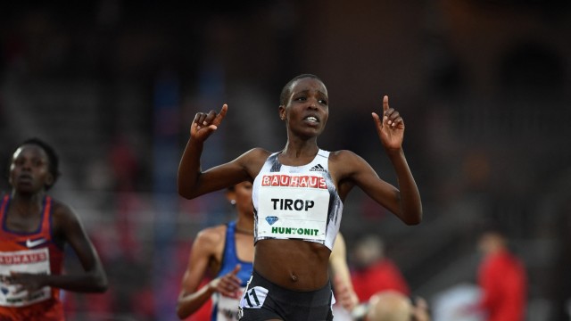 Mord an Kenianerin: Laufjuwel: Agnes Tirop hatte mit knapp 26 Jahren bereits viele Meriten gesammelt - hier gewinnt sie den 5000-Meter-Lauf beim Diamond-League-Meeting vor zwei Jahren in Stockholm.