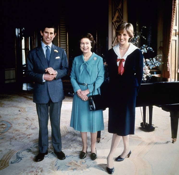 Prince Charles, Queen Elizabeth Ii & Princess Diana Royal Family 07 March 1981 Britisches/ englisches Kßnigshaus, briti