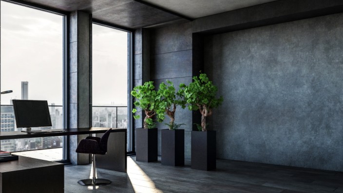 3D design of modern office property released SKGF00021