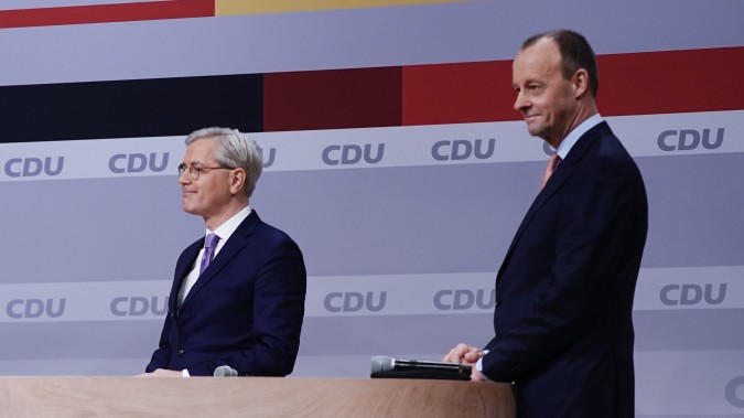 Digitaler CDU-Bundesparteitag mit Armin Laschet, Norbert Röttgen und Friedrich Merz