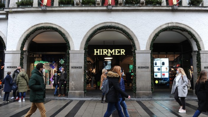 Cyber-Attacke: Der Laden von Hirmer in der Münchner Fußgängerzone.