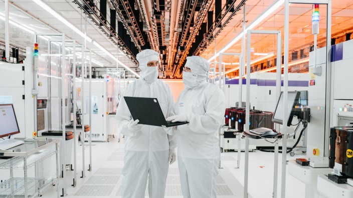 Pressebild Infineon Chipfabrik in Villach