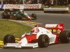 Brands Hatch, England. 20-22 July 1984. Niki Lauda (McLaren MP4\2 TAG Porsche) 1st position at Druids. Ref-84 GB 19. Wo; Lauda
