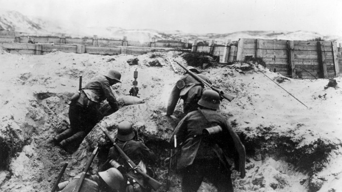 Deutsche Soldaten in Flandern, 1915